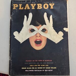 PLAYBOY Vintage Magazine Cover - Black and White